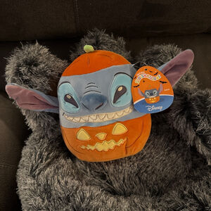🎁🎁Squishmallows Stitch Halloween Pumpkin Stuffed Animal Plush NWT🎁🎁
